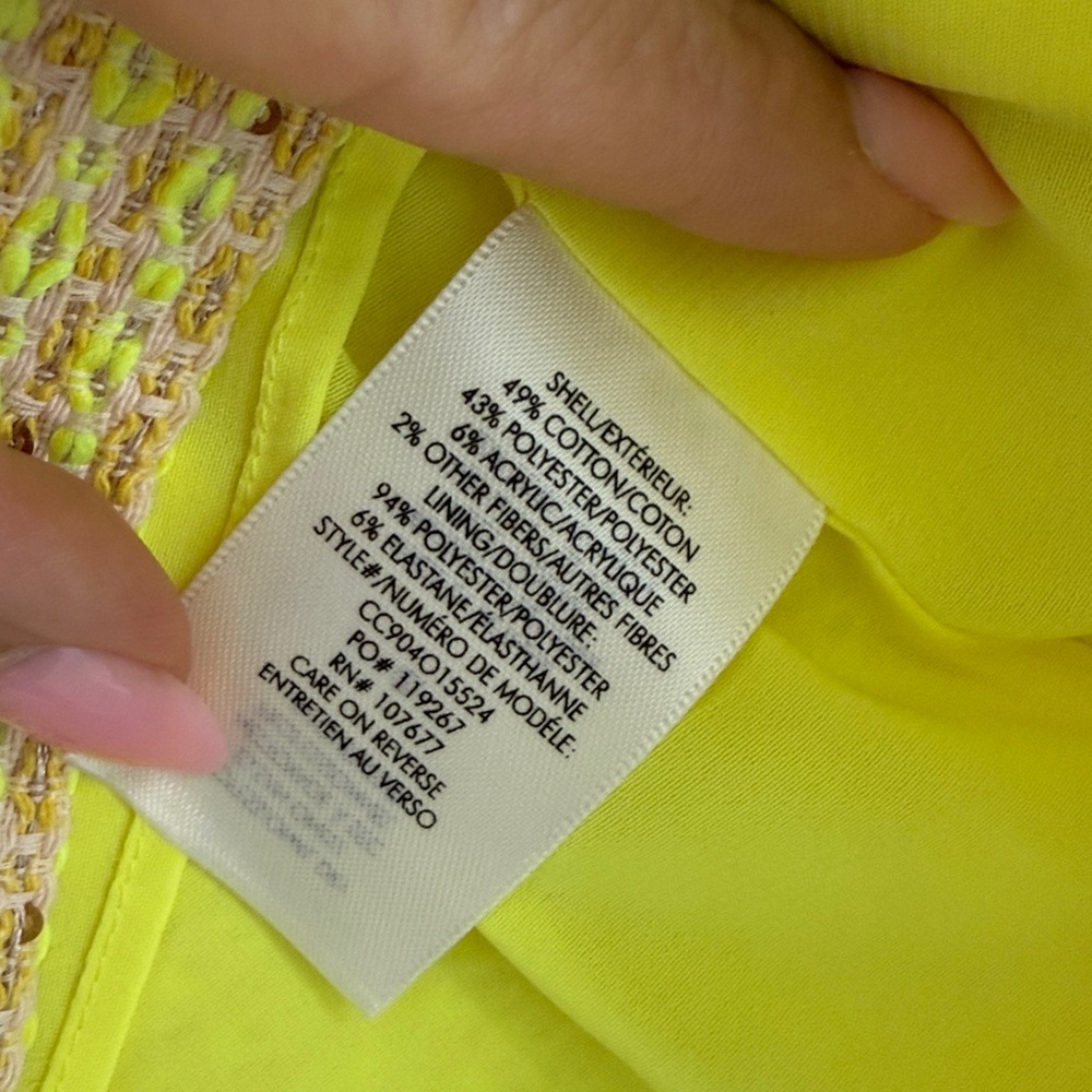 Alice + Olivia Tweed & Sequin Dress - Picture 6 of 7